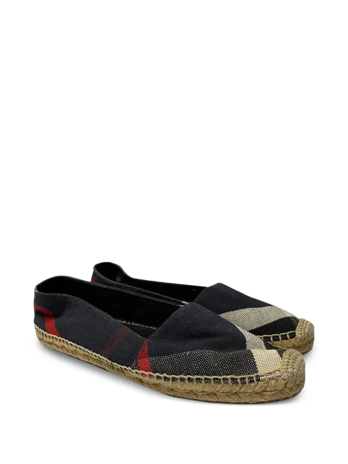Burberry Pre-Owned チェック柄エスパドリーユ - 画像2