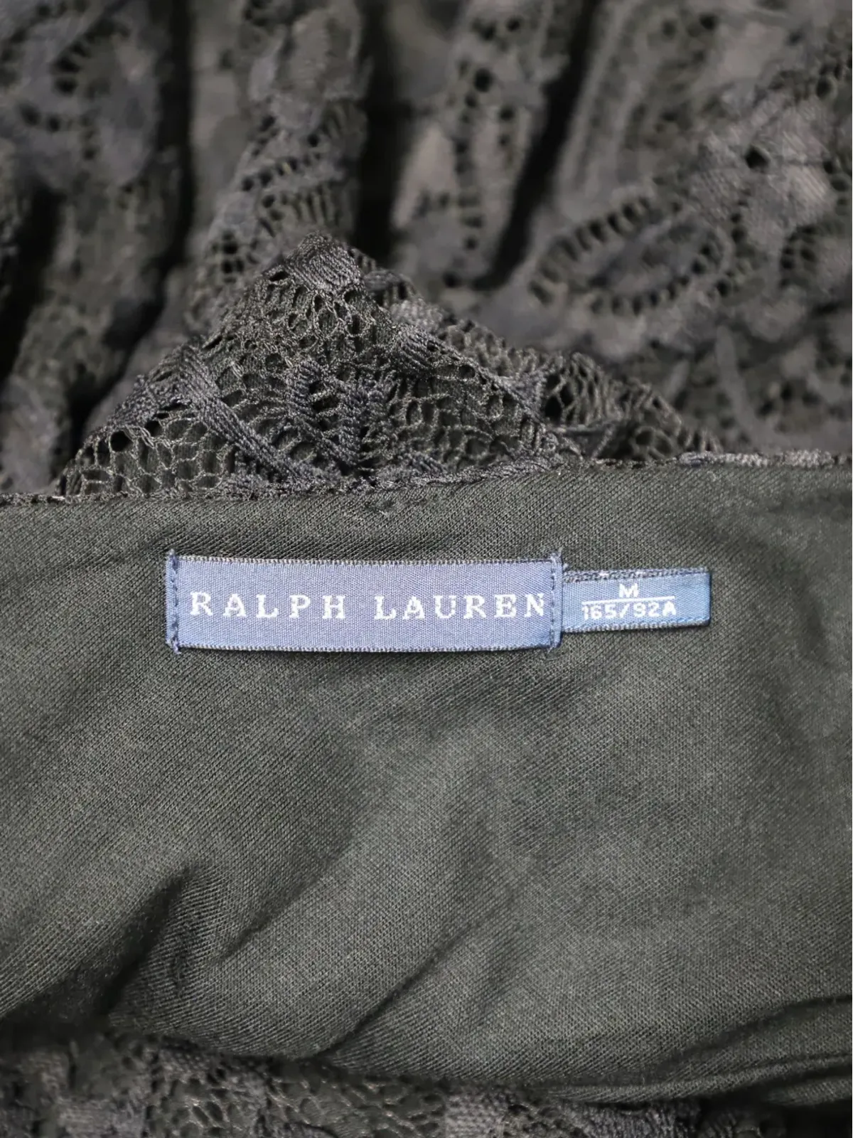 Ralph Lauren Vintage 黒のレース ノースリーブドレス - 画像5