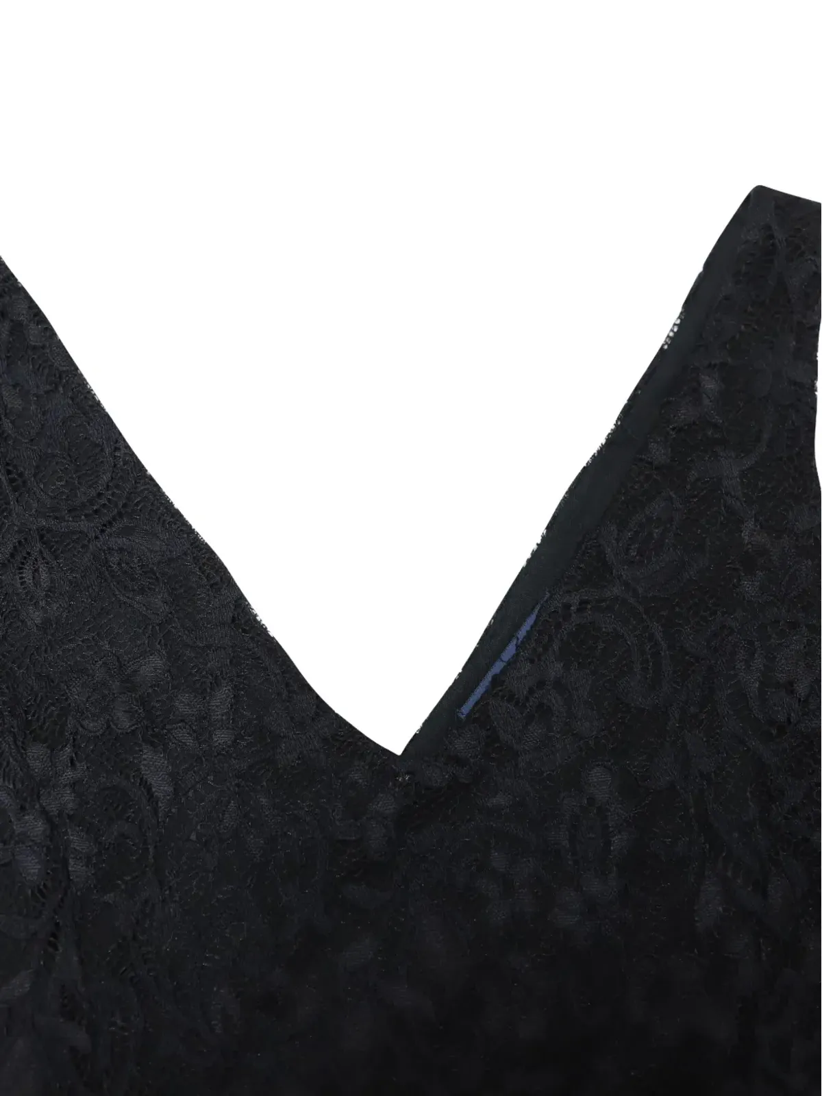 Ralph Lauren Vintage 黒のレース ノースリーブドレス - 画像4