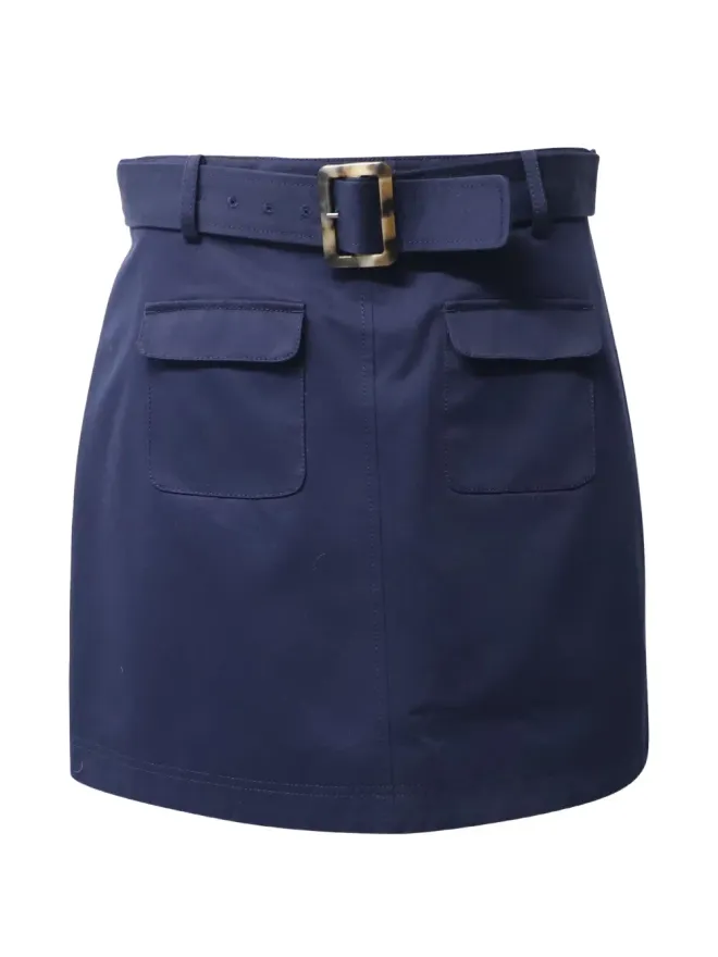 Alexa Chung Alexa Chung パッチポケットベルト付きミニスカートの商品画像