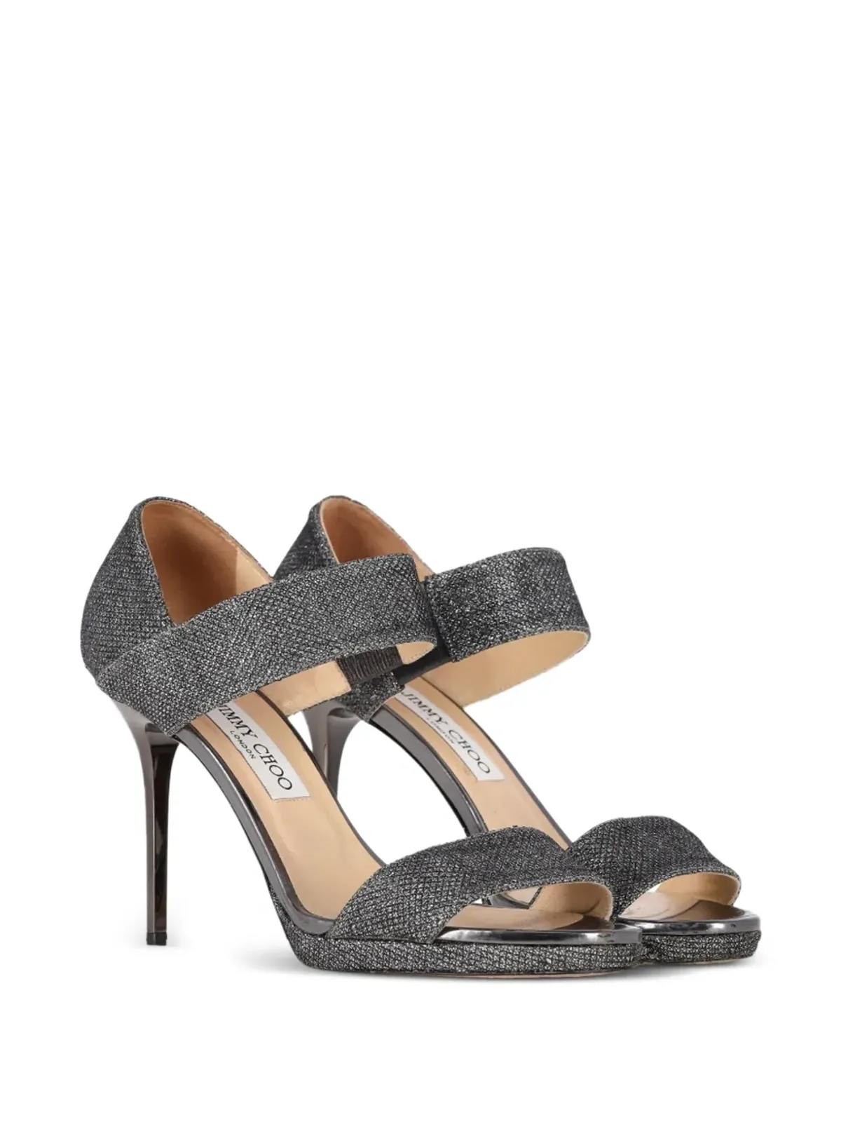 Jimmy Choo Pre-Owned タブ留めサンダル - 画像2