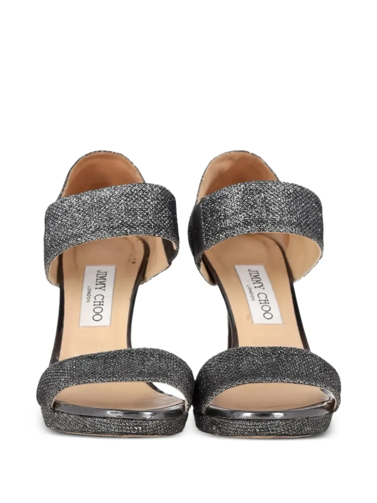 Jimmy Choo Pre-Owned タブ留めサンダル - 画像3