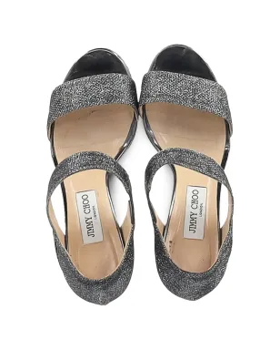 Jimmy Choo Pre-Owned タブ留めサンダル - サムネイル4