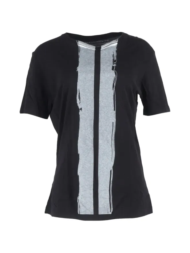 Balenciaga Pre-Owned Balenciaga ビンテージ プリント クルーネック Tシャツ - ブラックの商品画像