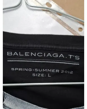 Balenciaga ビンテージ プリント クルーネック Tシャツ - ブラック - サムネイル4
