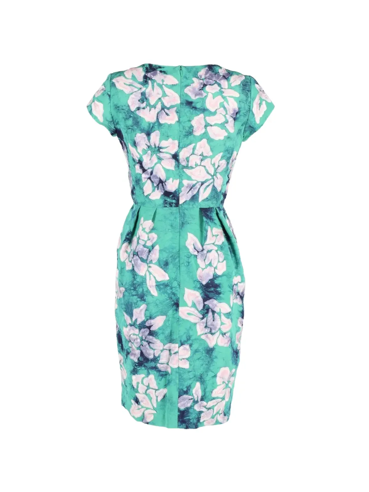 Oscar de la Renta Pre-Owned 花柄プリント ミディ丈ドレス - Green - 画像2