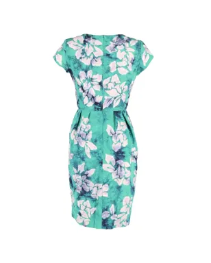 Oscar de la Renta Pre-Owned 花柄プリント ミディ丈ドレス - Green - サムネイル2