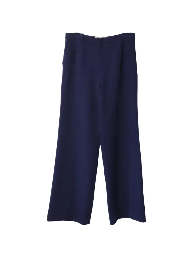 Rm By Roland Mouret Rm By Roland Mouret ウールプリーツパンツ - ブルーの商品画像