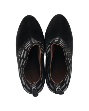 Alaïa Pre-Owned レーザーカット プラットフォーム アンクルブーツ - サムネイル4
