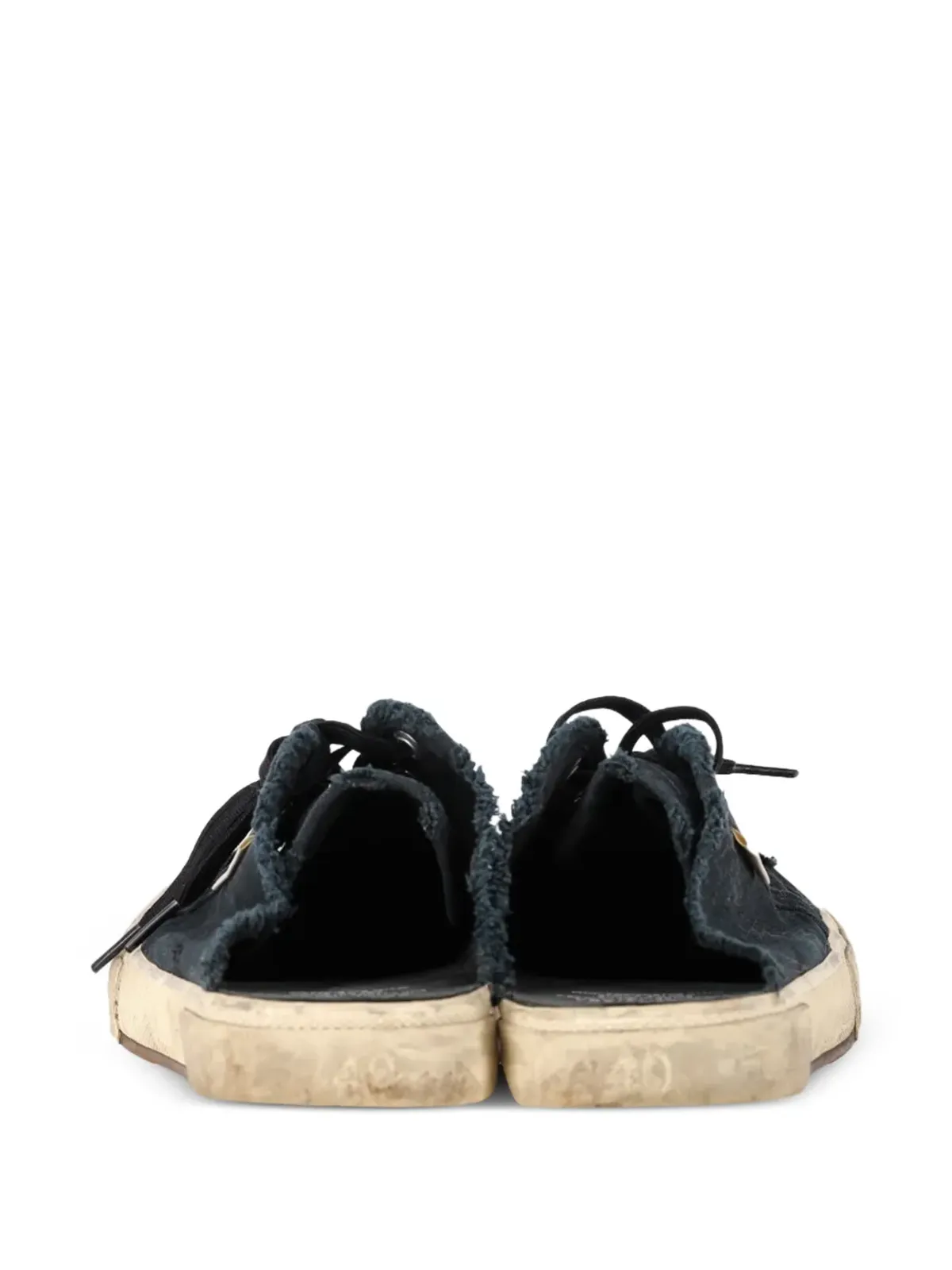 Balenciaga Pre-Owned パリ ディストレスド オープンバック トレーナー - Black - 画像2