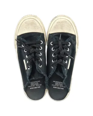 Balenciaga Pre-Owned パリ ディストレスド オープンバック トレーナー - Black - サムネイル3