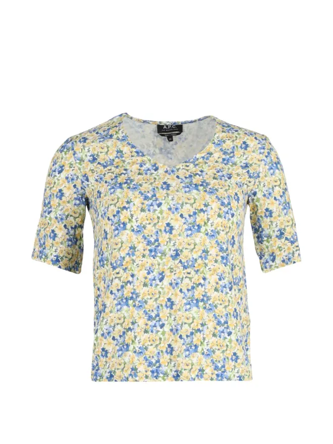 A.P.C. A.P.C. Vネック花柄ブラウス - イエローの商品画像