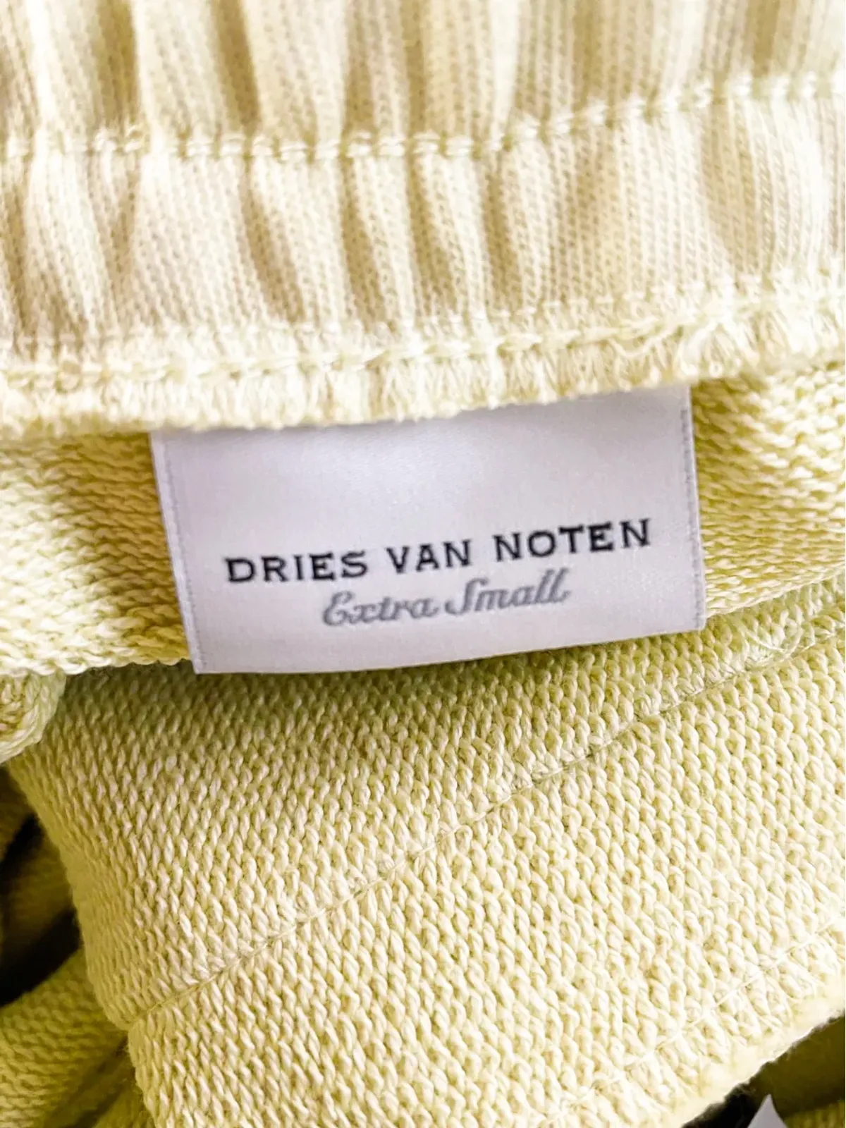 Dries Van Noten ビンテージ ドローストリング ウールパンツ - イエロー - 画像3