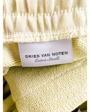 Dries Van Noten ビンテージ ドローストリング ウールパンツ - イエロー - サムネイル3