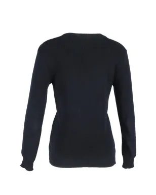 Balmain Pre-Owned ボタンディテールのニットセーター - ブルー - サムネイル2