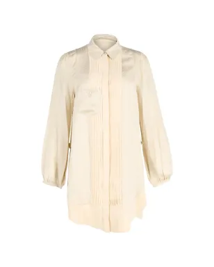 Balenciaga Pre-Owned プリーツシルクシャツ - サムネイル1