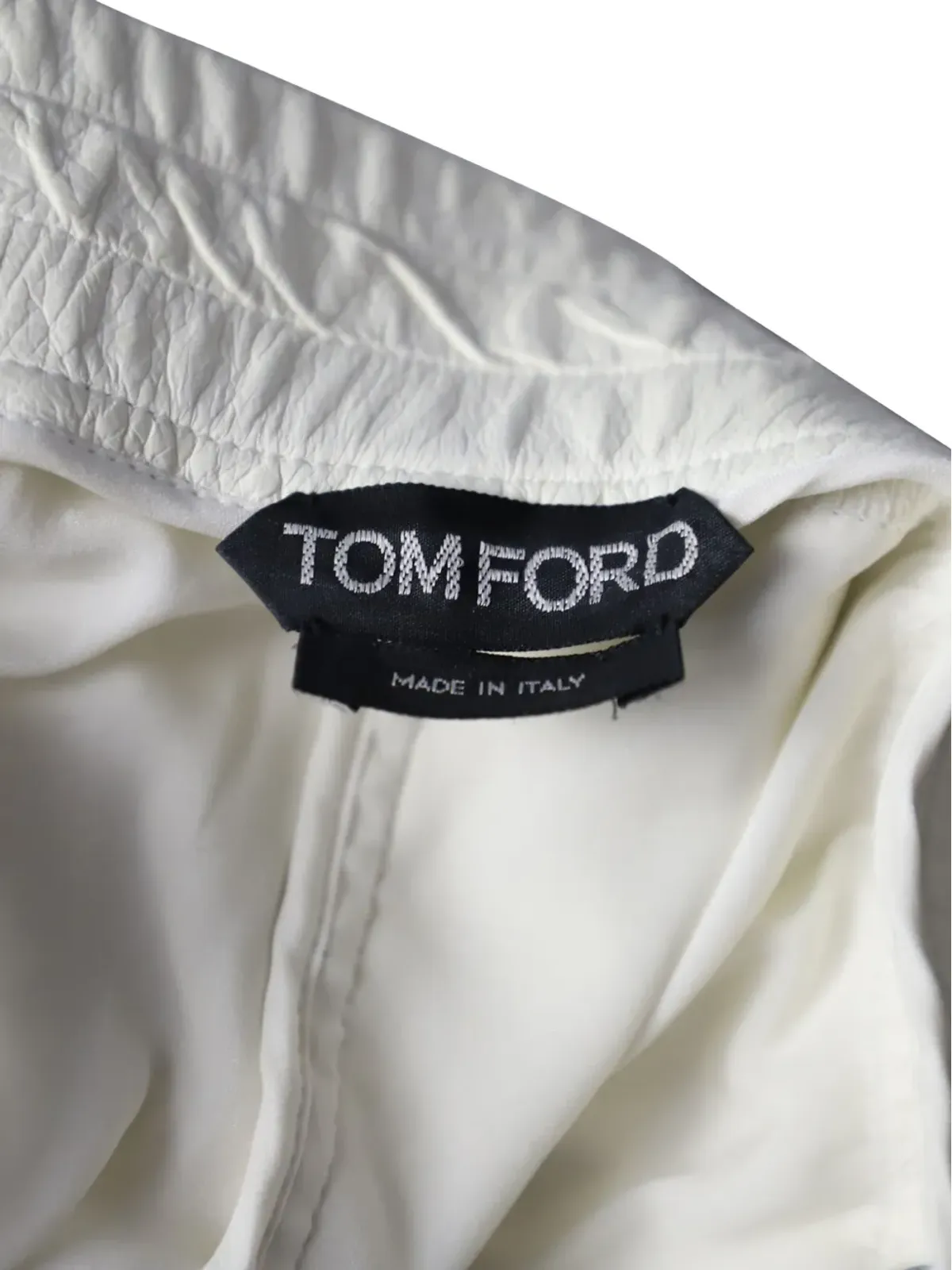 Tom Ford Vintage ドローストリングレザーパンツ - 画像4