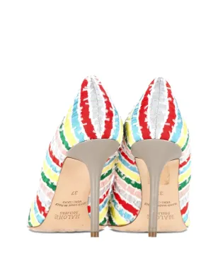 Malone Souliers Brendaストライプ ポインテッドパンプス - サムネイル5