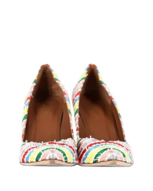 Malone Souliers Brendaストライプ ポインテッドパンプス - サムネイル3