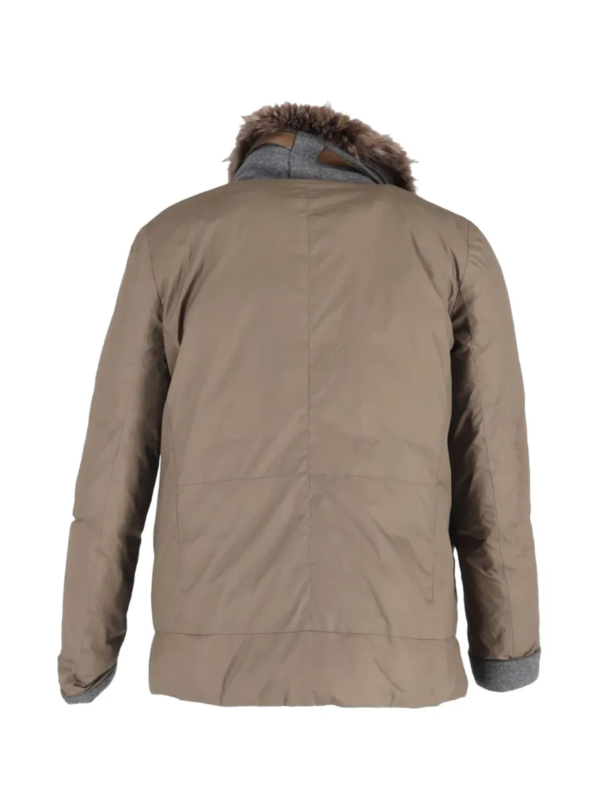 Brunello Cucinelli Vintage ダウンジャケット（ダブルブレスト／ブラウン） - 画像2
