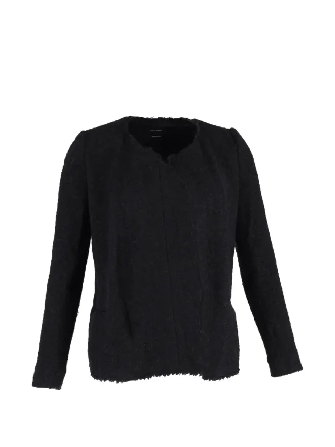 Isabel Marant Vintage Isabel Marant Vintage open-front wool jacket - Blackの商品画像