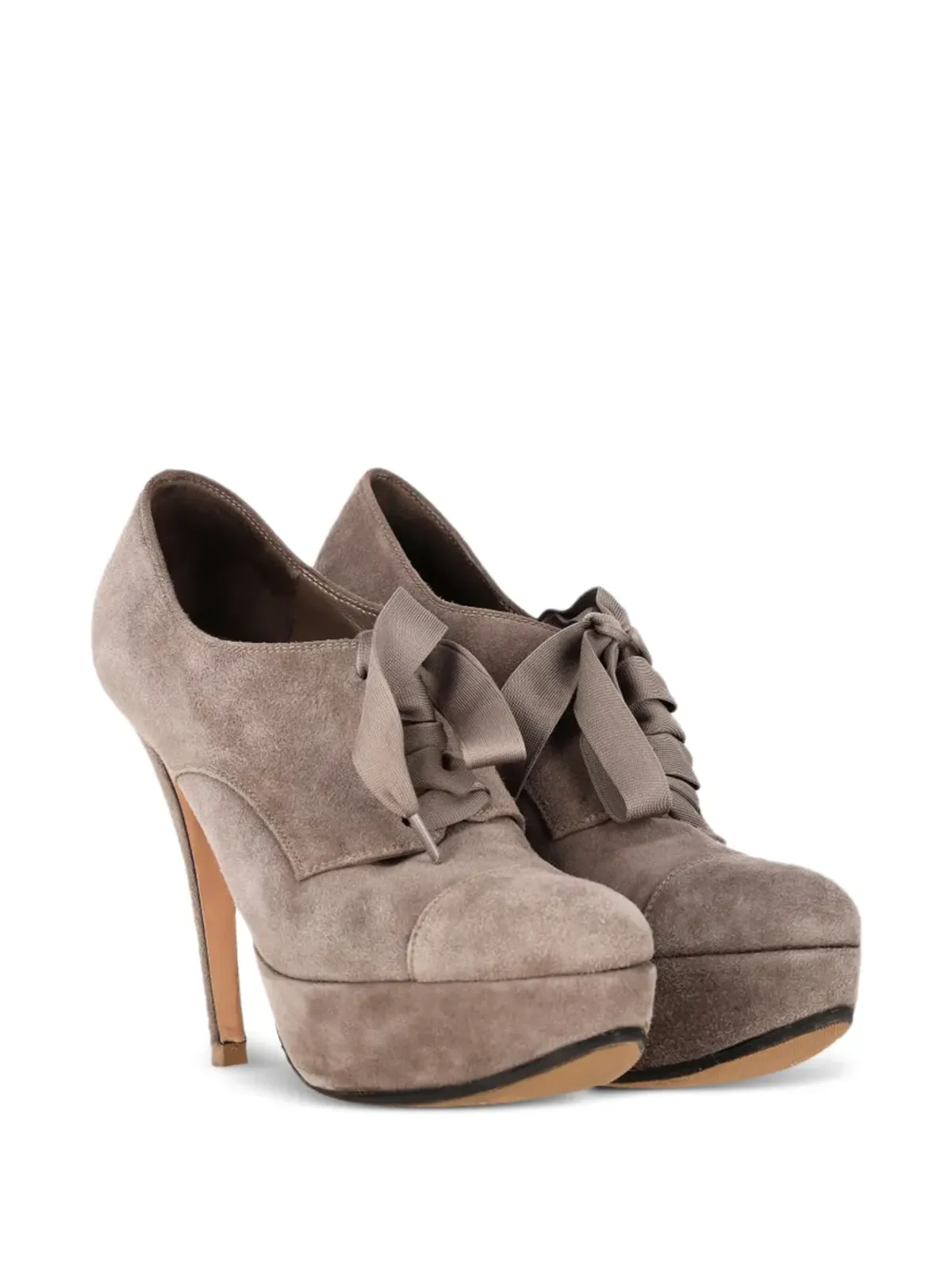 Gianvito Rossi レースアップ・プラットフォーム・アンクルブーツ - Neutrals - 画像2