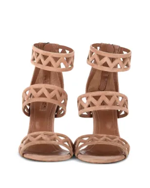 Alaïa Pre-Owned レーザーカットサンダル - サムネイル5