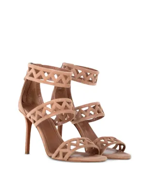 Alaïa Pre-Owned レーザーカットサンダル - サムネイル2