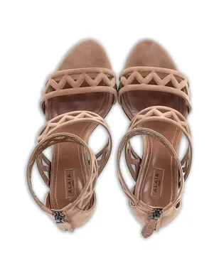 Alaïa Pre-Owned レーザーカットサンダル - サムネイル4