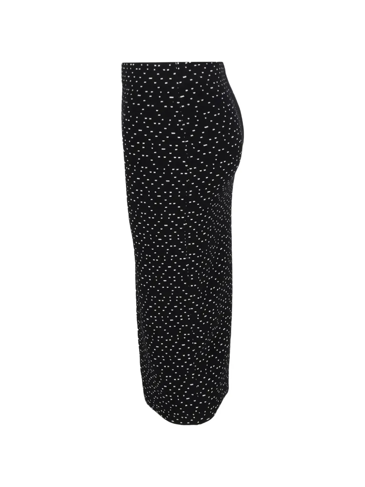 Emporio Armani ビンテージ ドットプリント入りペンシルスカート ブラック - 画像3