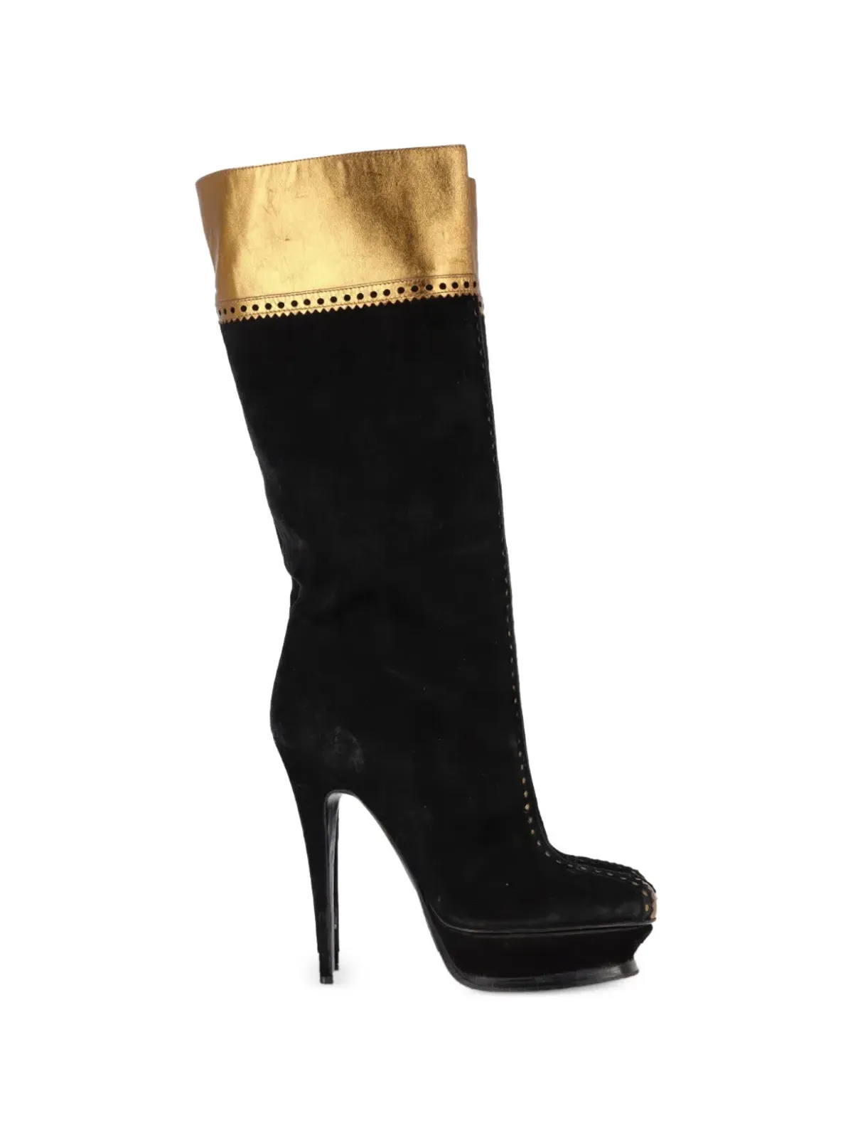 Saint Laurent Pre-Owned パネルドヒールドブーツ - 画像1