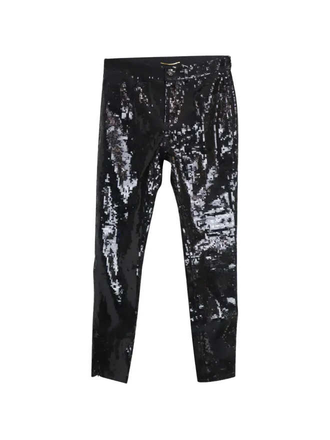 Saint Laurent Pre-Owned Saint Laurent Pre-Owned ボタン付きストレートパンツの商品画像