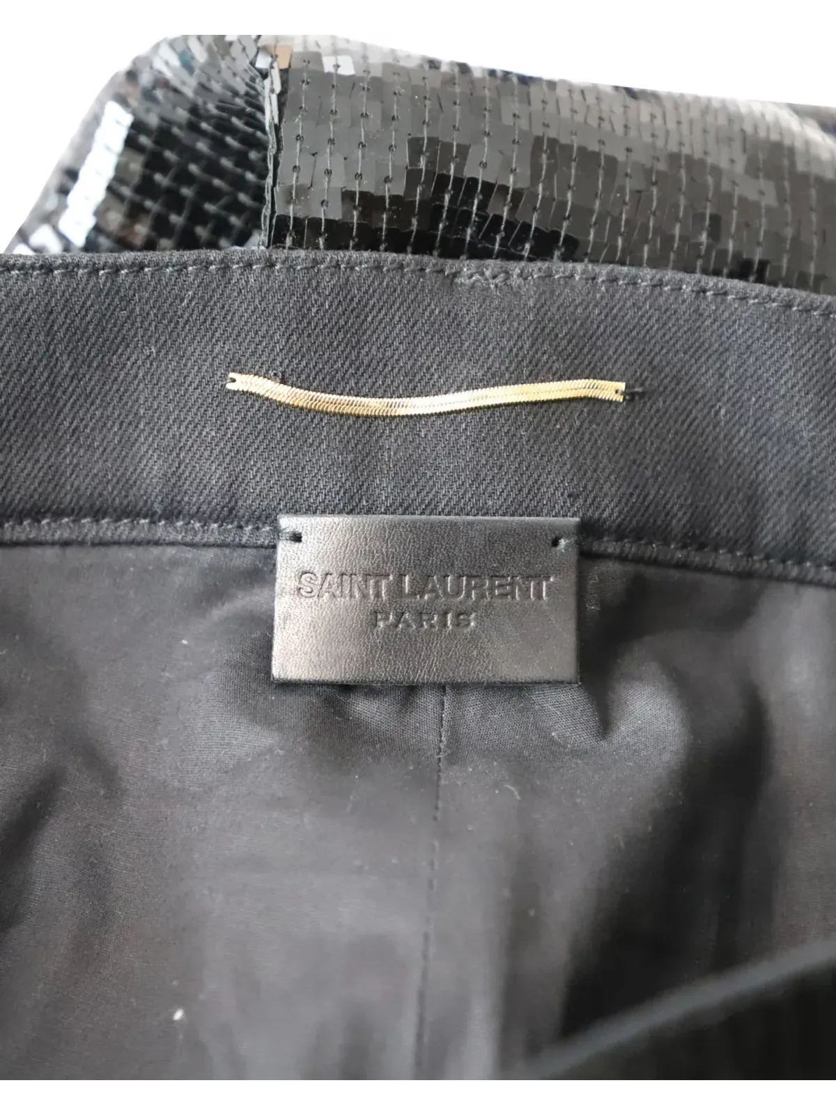 Saint Laurent Pre-Owned ボタン付きストレートパンツ - 画像3