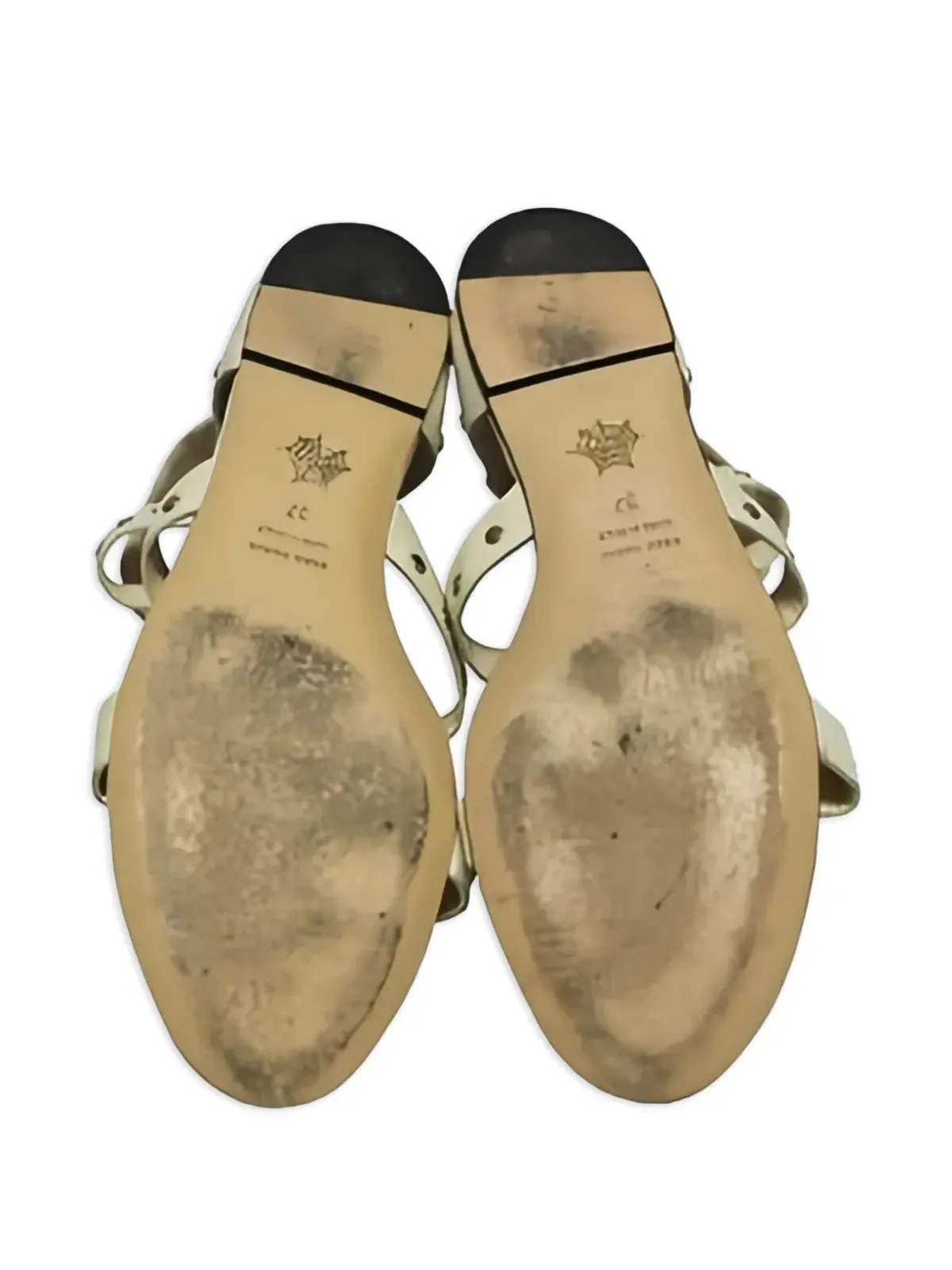 Charlotte Olympia ゴールドトーンスタッズ サンダル - 画像5