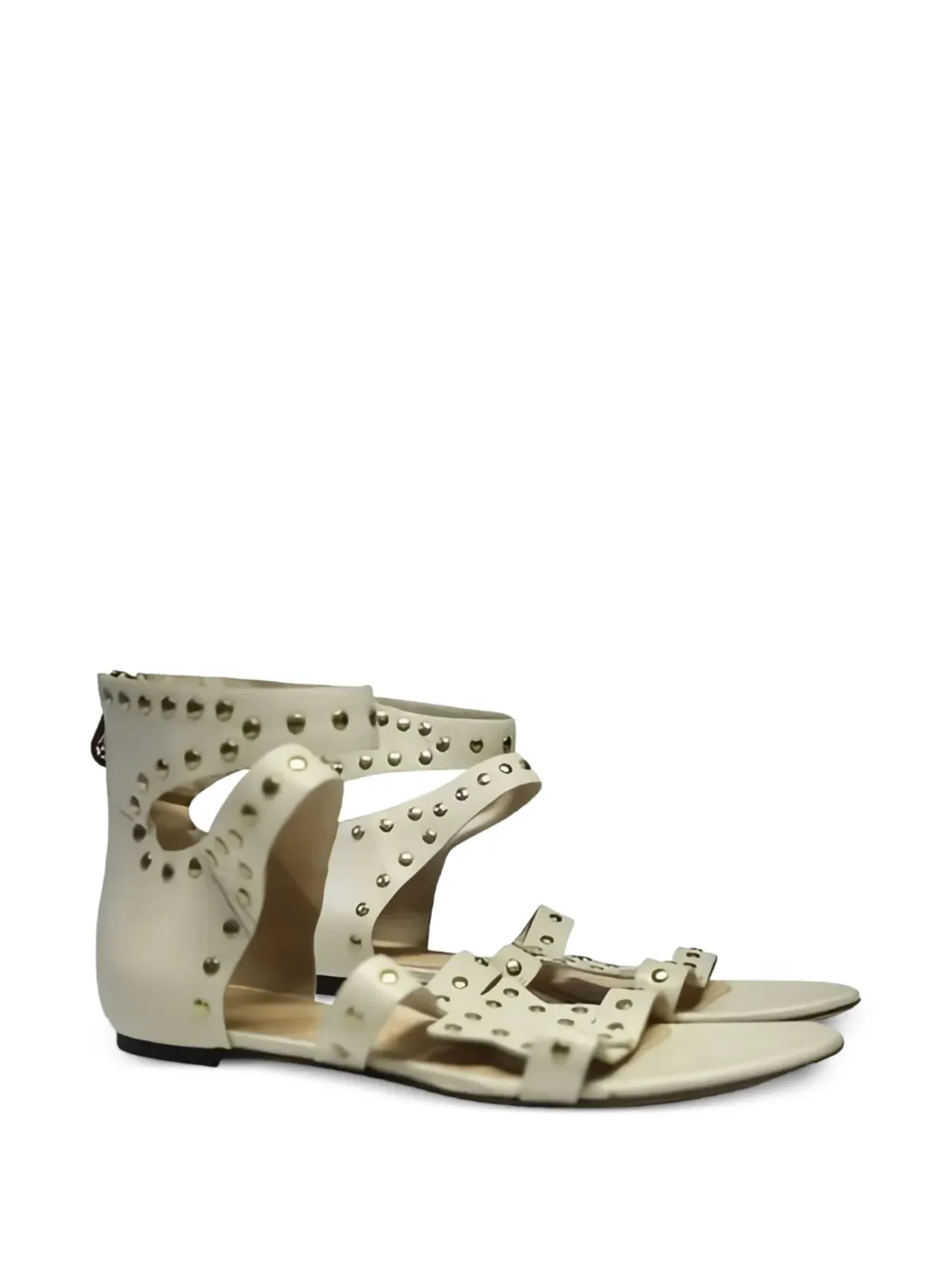 Charlotte Olympia ゴールドトーンスタッズ サンダル - 画像2