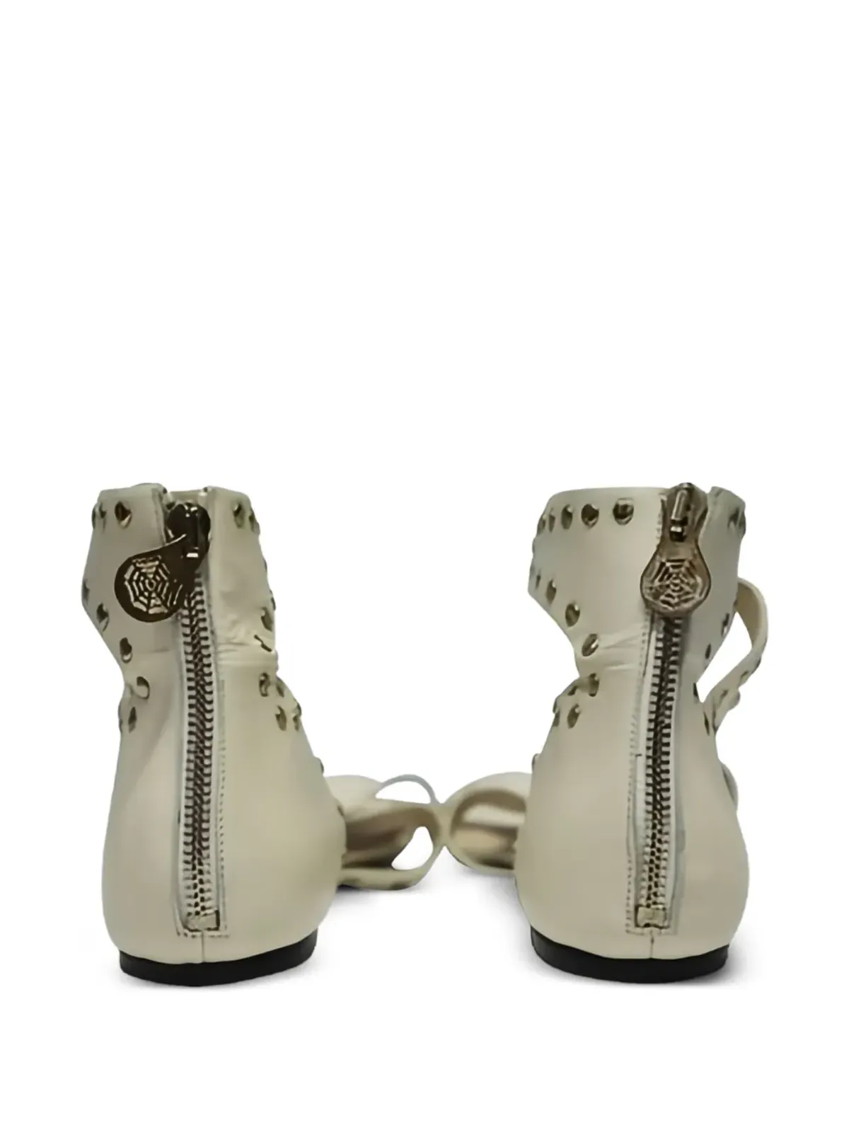 Charlotte Olympia ゴールドトーンスタッズ サンダル - 画像3