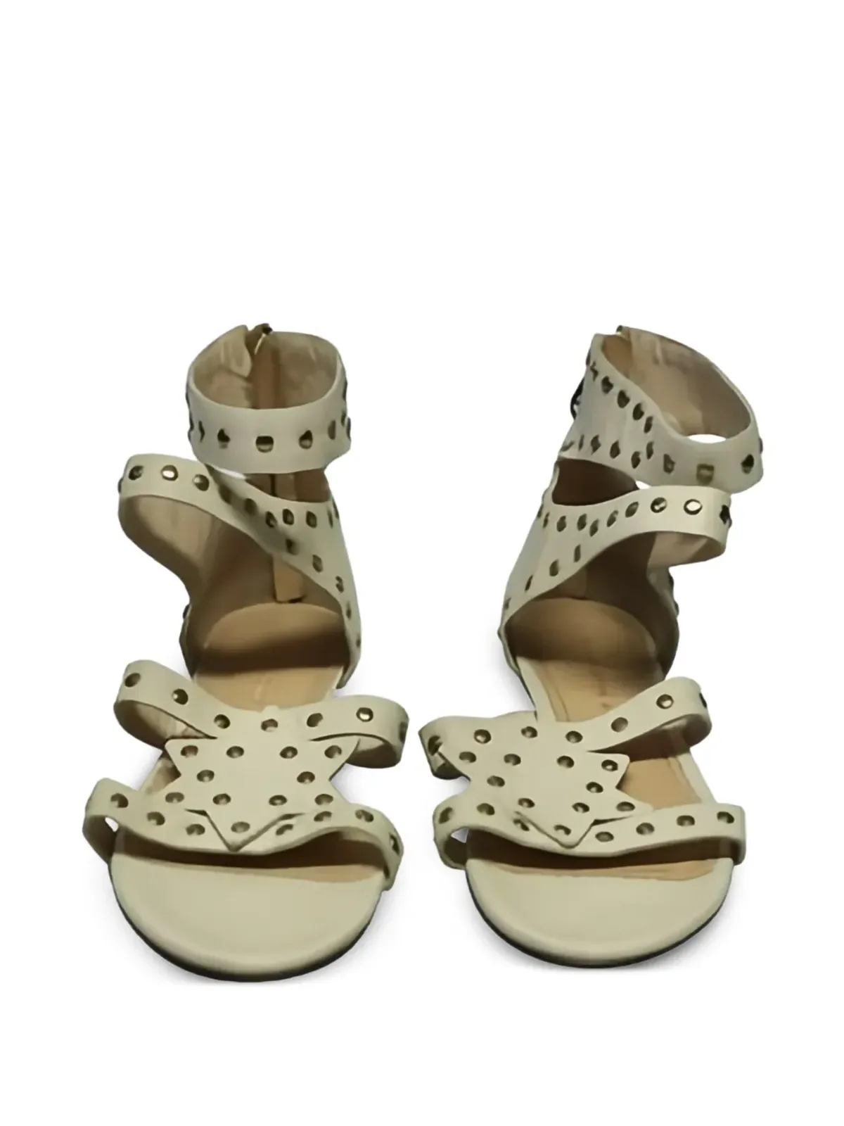 Charlotte Olympia ゴールドトーンスタッズ サンダル - 画像4