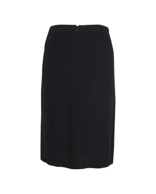 Jil Sander Pre-Owned ruched-waist skirt - Black - サムネイル2