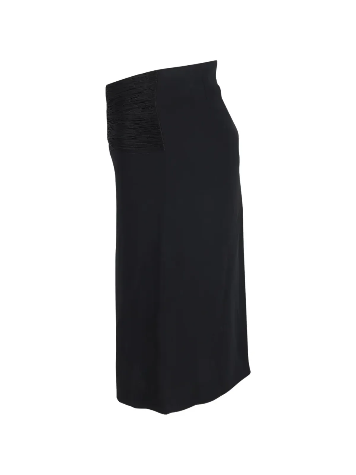 Jil Sander Pre-Owned ruched-waist skirt - Black - 画像3