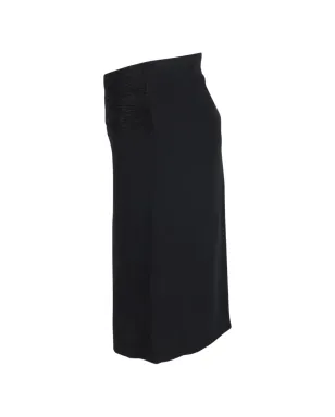 Jil Sander Pre-Owned ruched-waist skirt - Black - サムネイル3
