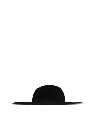 Saint Laurent Pre-Owned リボンバンド・フラットブリムハット - サムネイル1