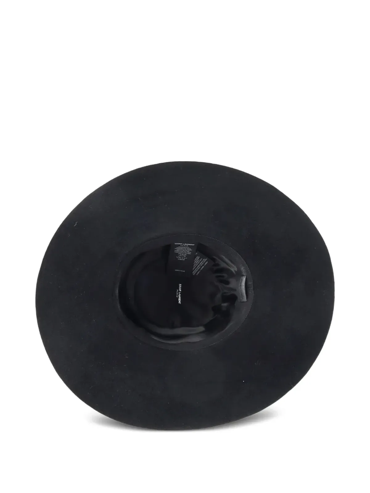 Saint Laurent Pre-Owned リボンバンド・フラットブリムハット - 画像3