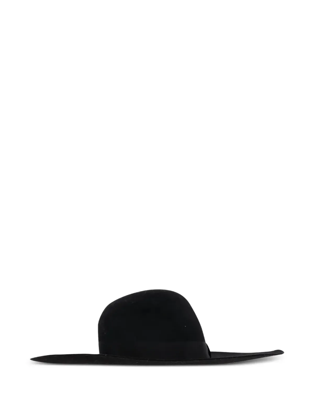 Saint Laurent Pre-Owned リボンバンド・フラットブリムハット - 画像4