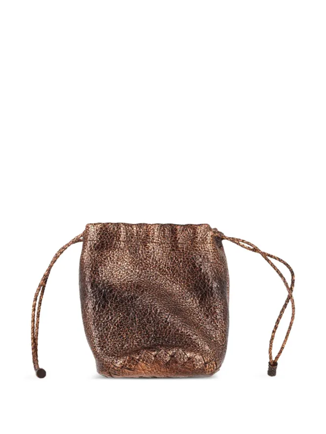 Bottega Veneta Pre-Owned Bottega Veneta Pre-Owned ドローストリングレザークラッチバッグの商品画像