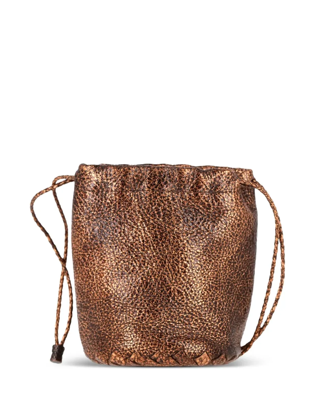 Bottega Veneta Pre-Owned ドローストリングレザークラッチバッグ - 画像2
