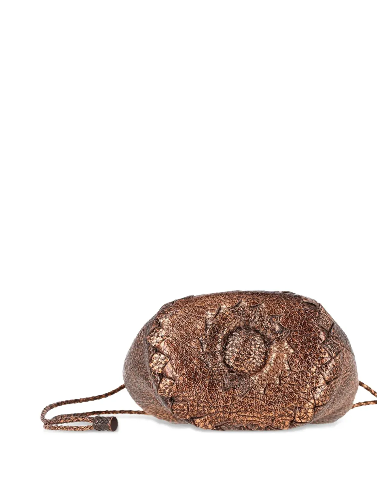 Bottega Veneta Pre-Owned ドローストリングレザークラッチバッグ - 画像3