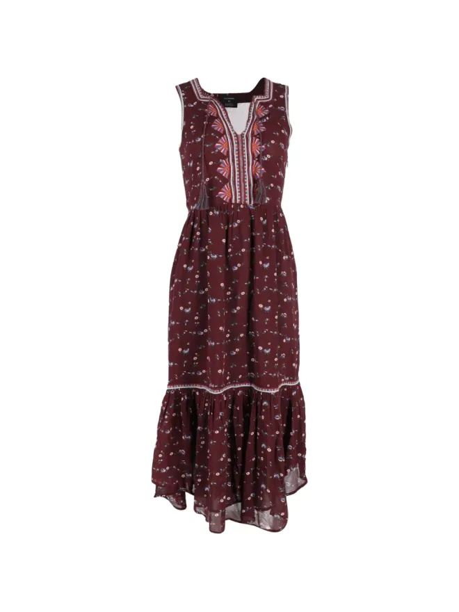 Ulla Johnson Ulla Johnson Leena 花柄ミディドレス - レッドの商品画像