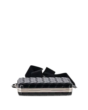 Bottega Veneta Pre-Owned イントレッチアート ウェーブ クラッチ クロスボディ バッグ - ブラック - サムネイル5