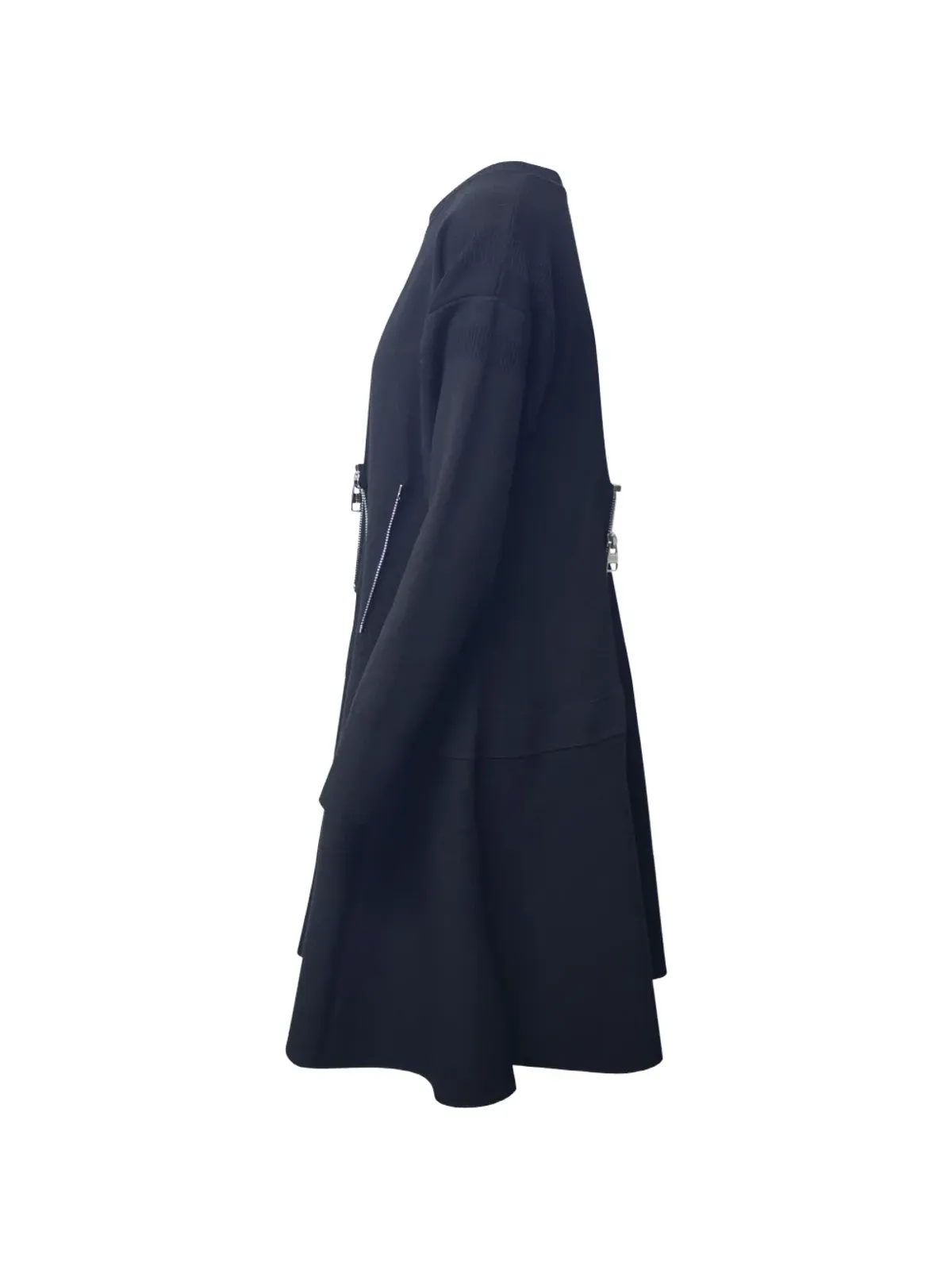 Alexander McQueen ビンテージ ジップ装飾ミディドレス - ブラック - 画像3