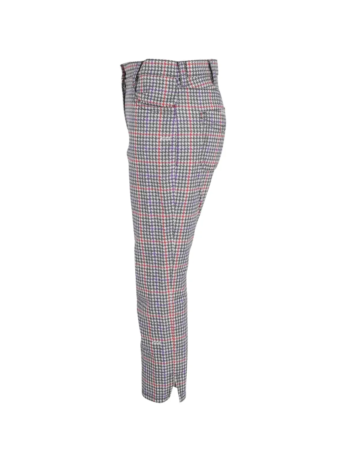 Prada Pre-Owned pied-de-poule trousers - Grey - 画像3